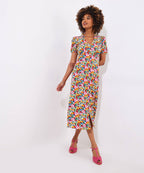 Floral Fancy Printed Midi Dress