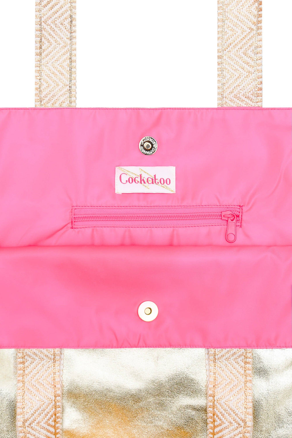 Sheeny Gold Gold Large Tote Bag