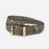 Plait Faux Leather Belt with Gold Buckle BEL062