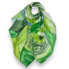Soft Abstract Painting on Solid Canvas Scarf