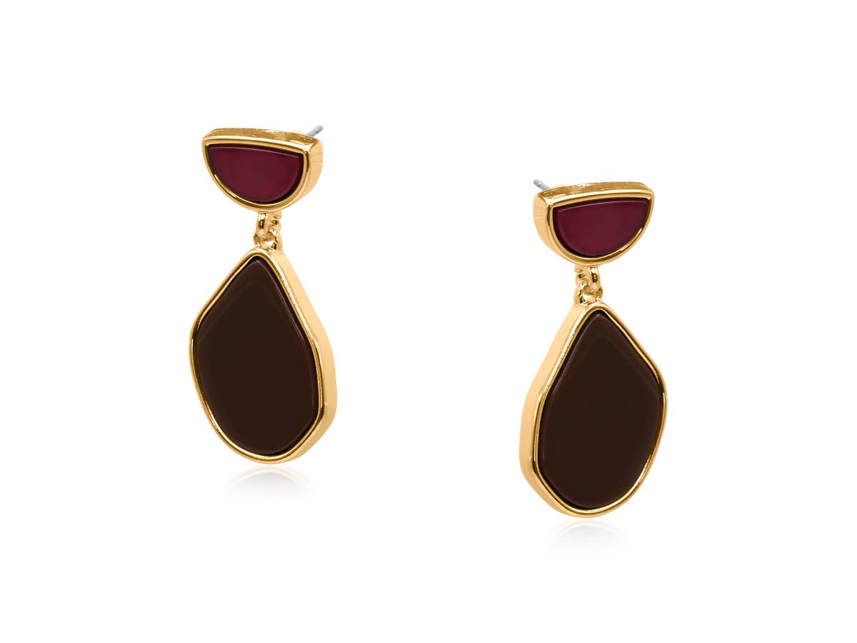 Palantir Enamel Resin Earrings