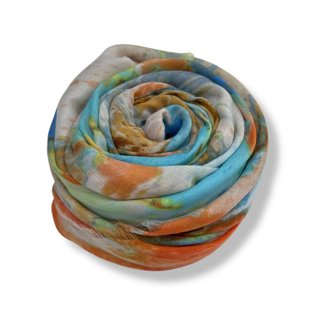 Bright Coloured Canvas Scarf