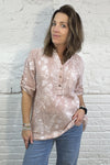 Dandelion Dream Roll-Sleeve Top