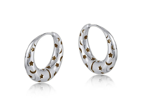 Selena Celestial Hoop Earrings