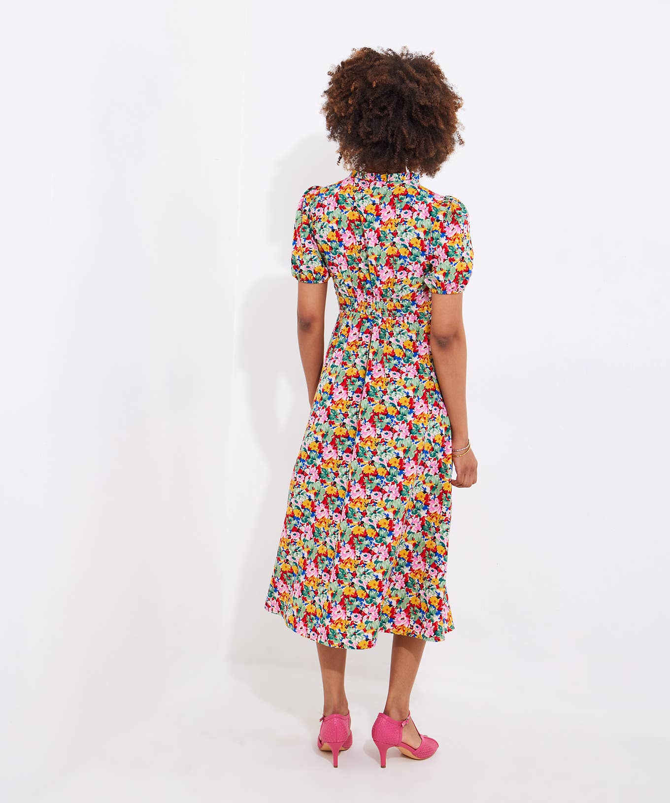 Floral Fancy Printed Midi Dress