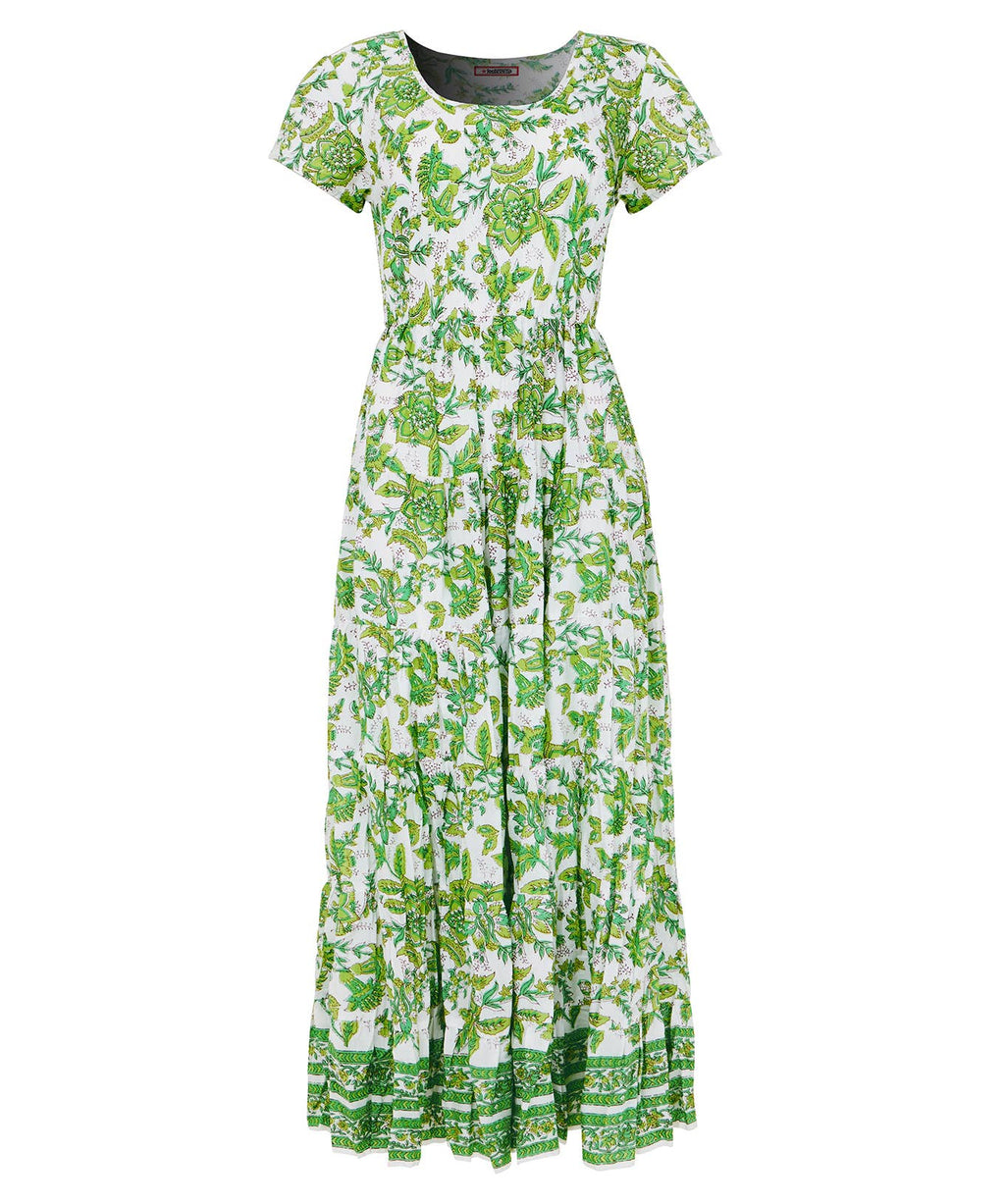 Petite Floral Crinkle Cotton Maxi Dress