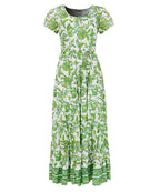 Petite Floral Crinkle Cotton Maxi Dress