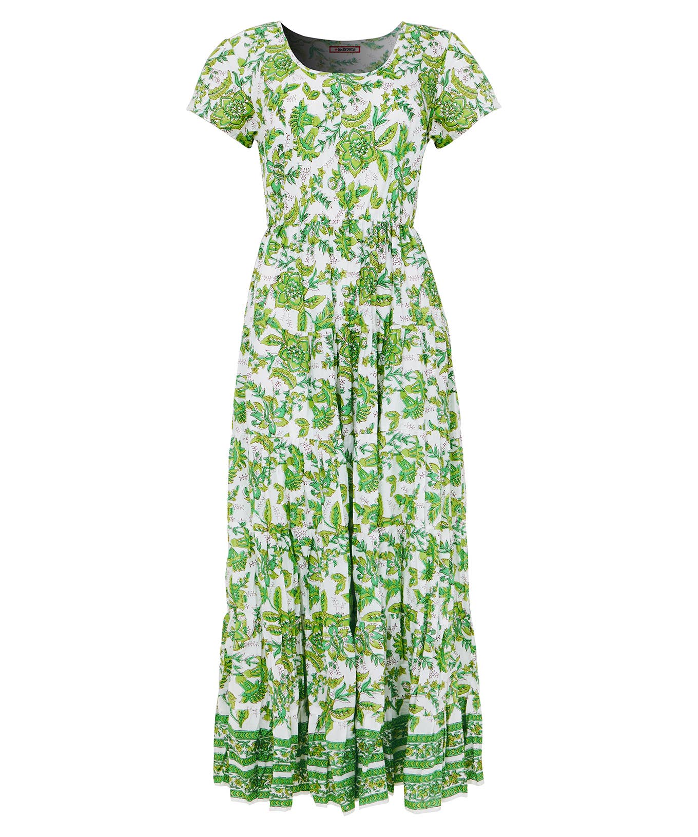 Petite Floral Crinkle Cotton Maxi Dress