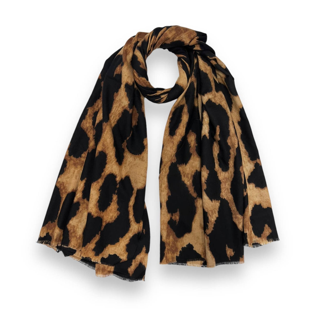 Big Leopard Print Scarf