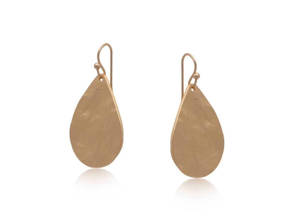 CHRISTA ROUGH CUT METAL EARRINGS