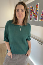 100% Cotton Plain Short Sleeve Top (Smaller Fit)