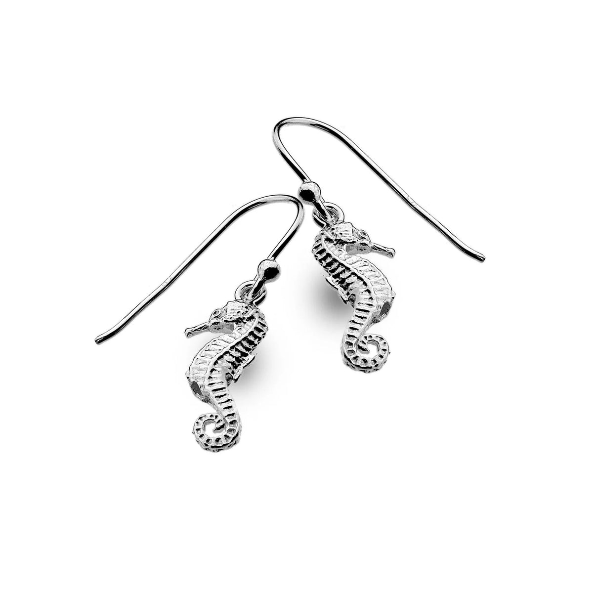 Silver Seahorse Earrings