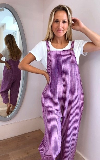 Pinstripe Dungarees