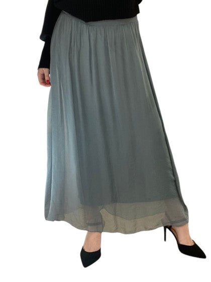 Silk Overlay Skirt (OS 8-16)