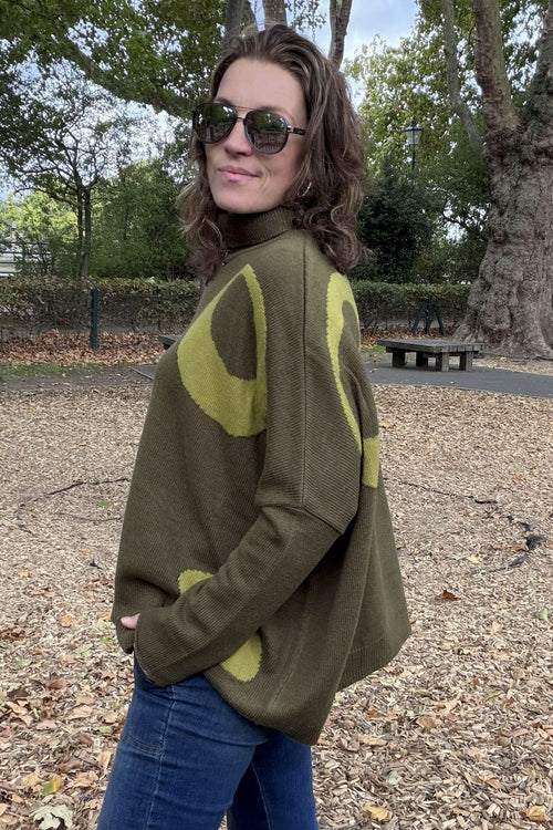 Agata Retro Circle Oversized Knit