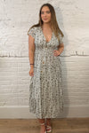 Floral Button Maxi Dress