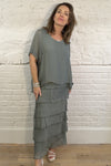 Silk Overlay Dress
