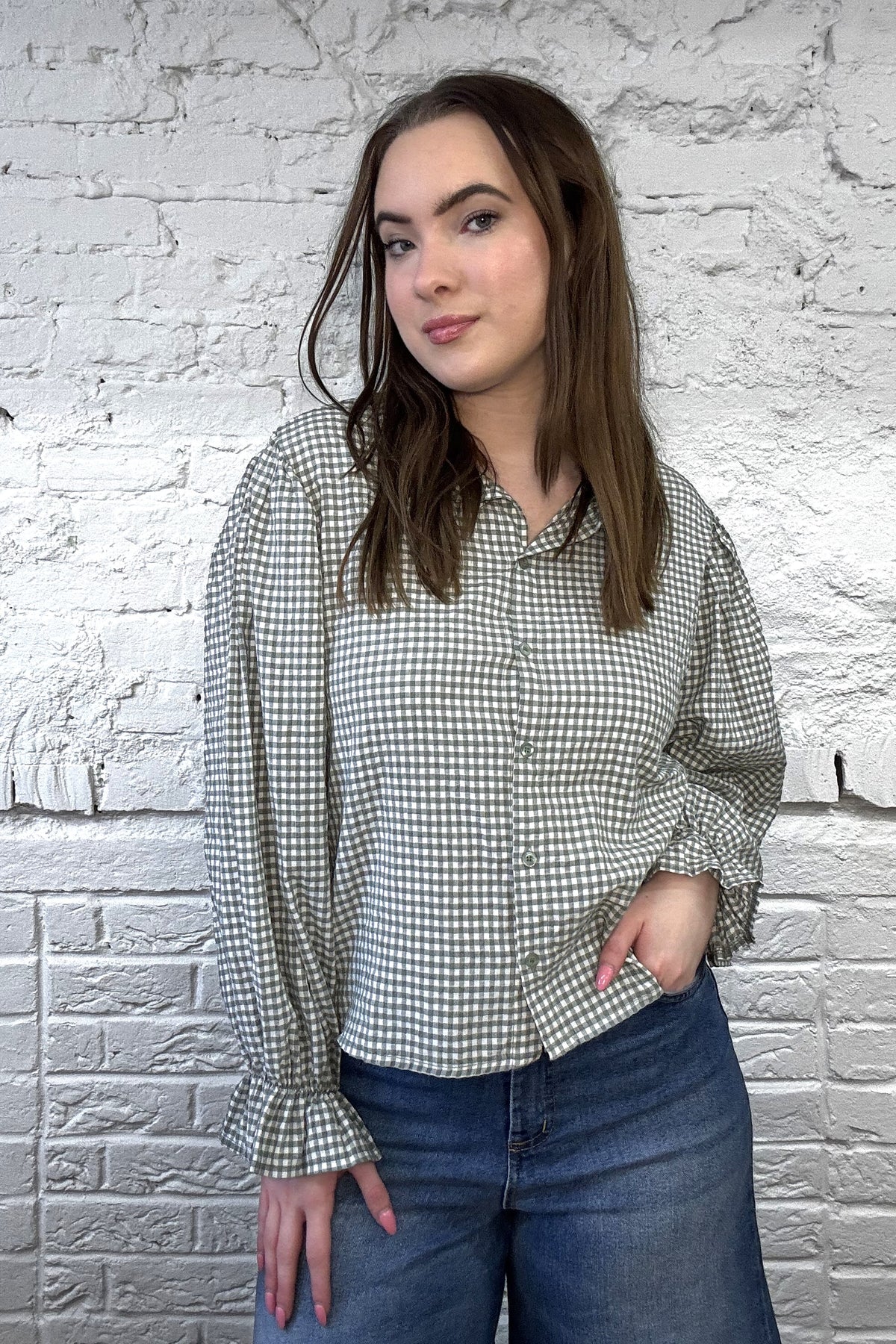 The Alice Gingham Blouse