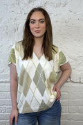 Nessa Diamond Knit Top