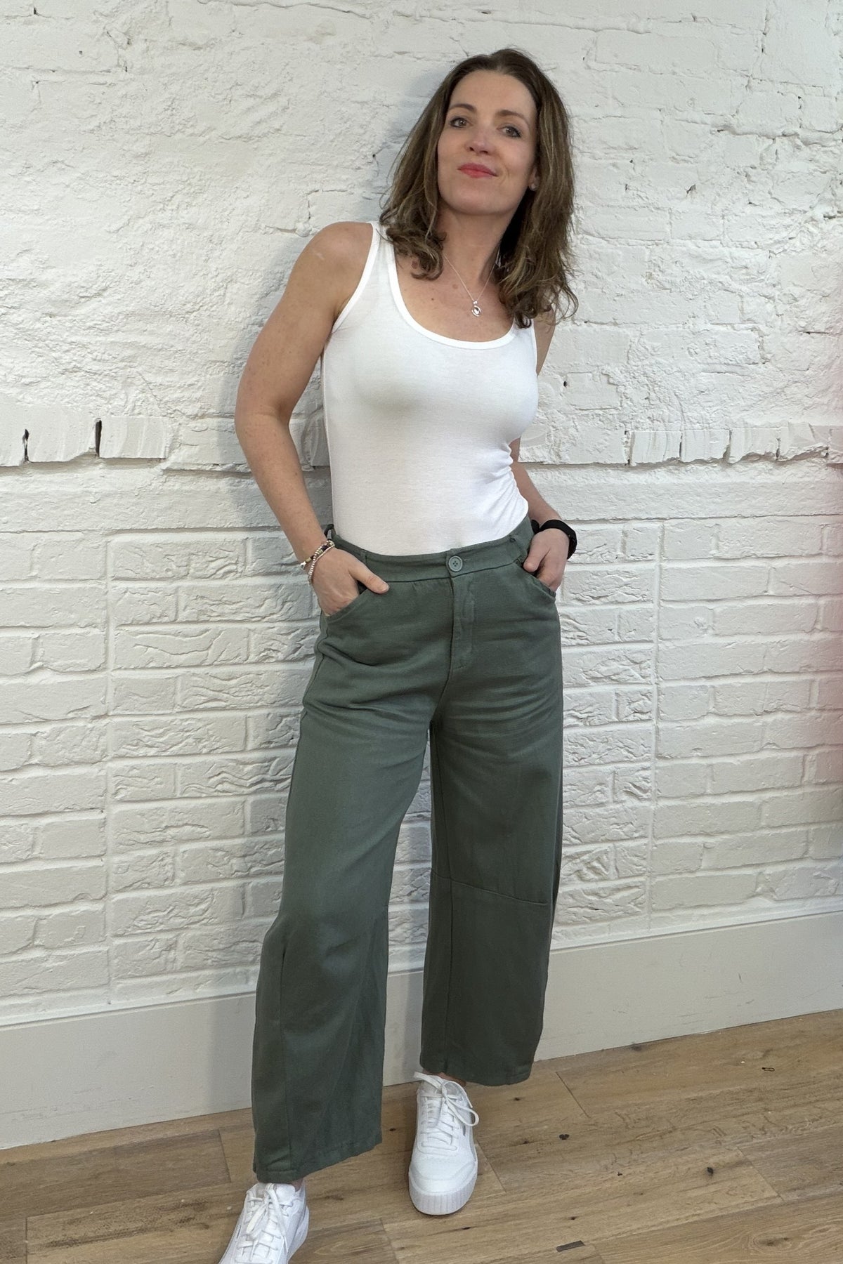 The Harley Barrel Leg Trousers