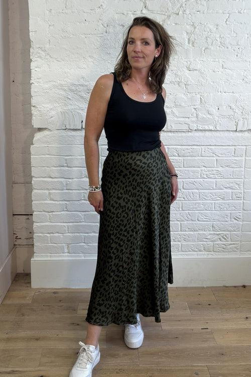 Malika Leopard Print Skirt