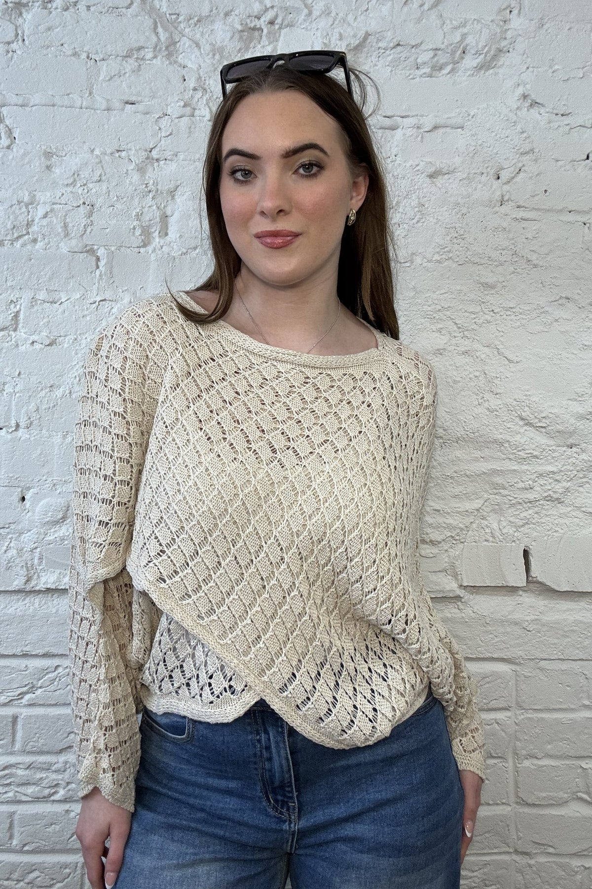 The Eden Crochet Crossover Knit