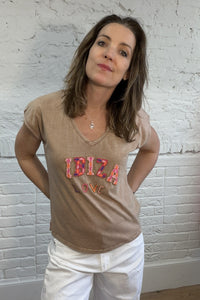 Ibiza Love Beaded Tee
