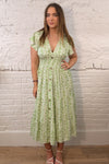 Floral Button Maxi Dress