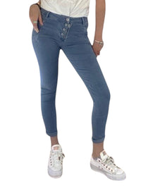 Sasa Four Button Biker Jeans