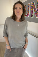 100% Cotton Plain Short Sleeve Top (Smaller Fit)