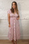 Floral Button Maxi Dress
