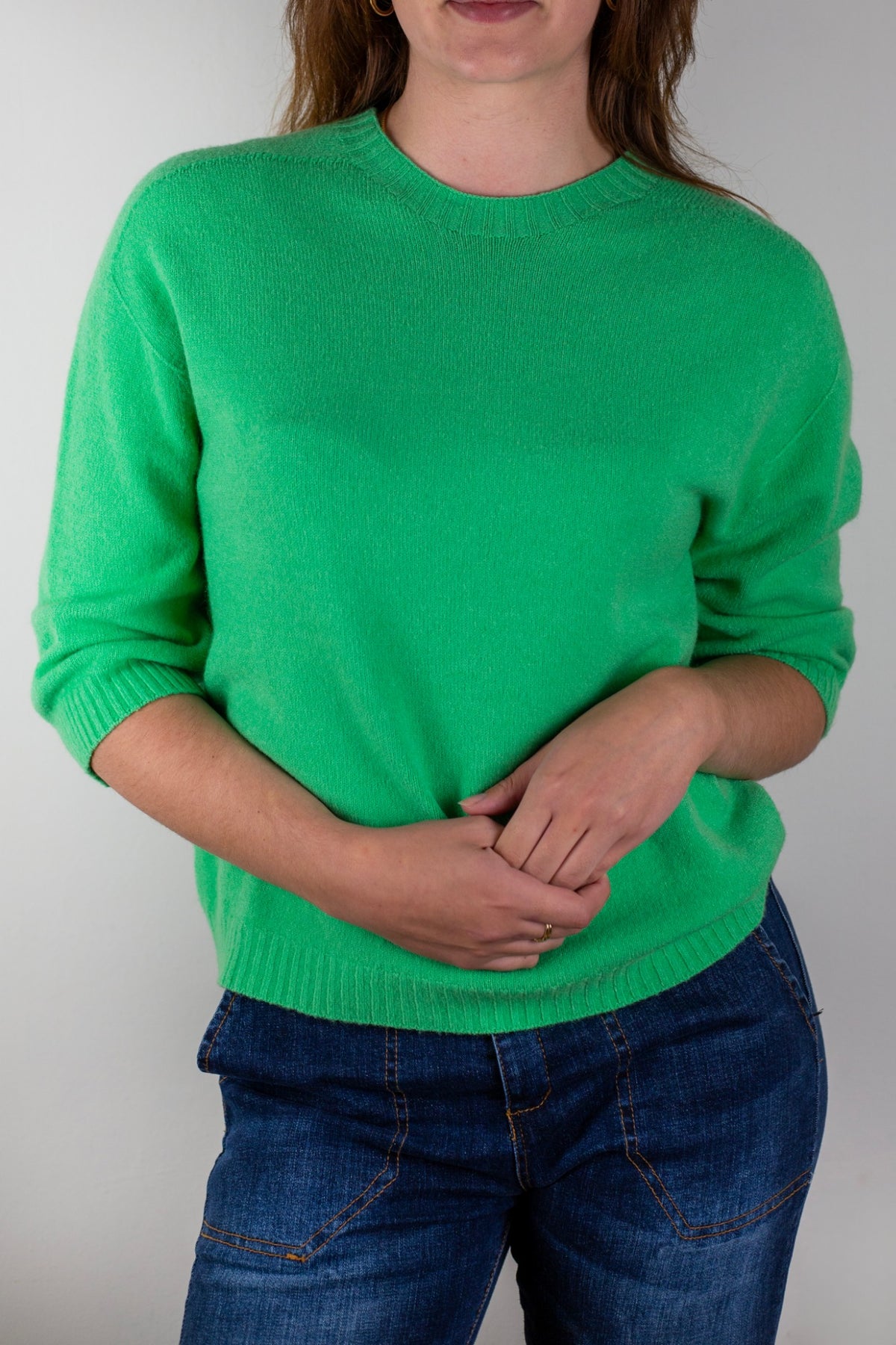 Short Round Neck Jumper