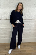 Birgitta Pinstripe Wide Leg Trousers