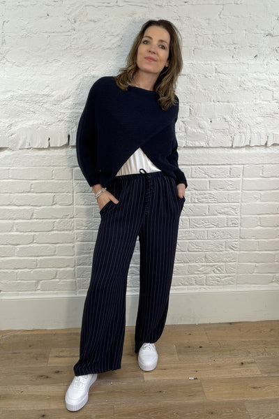 Birgitta Pinstripe Wide Leg Trousers