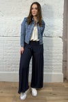 Silk Waistband Trousers