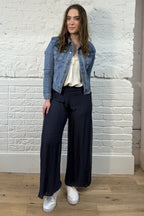 Silk Waistband Trousers