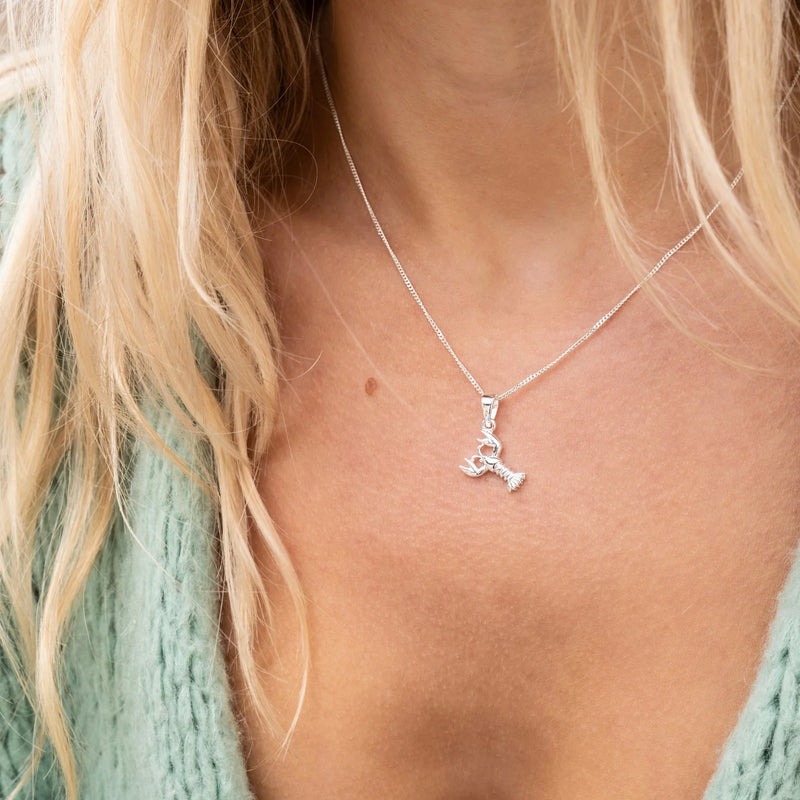 Silver Lobster Necklace