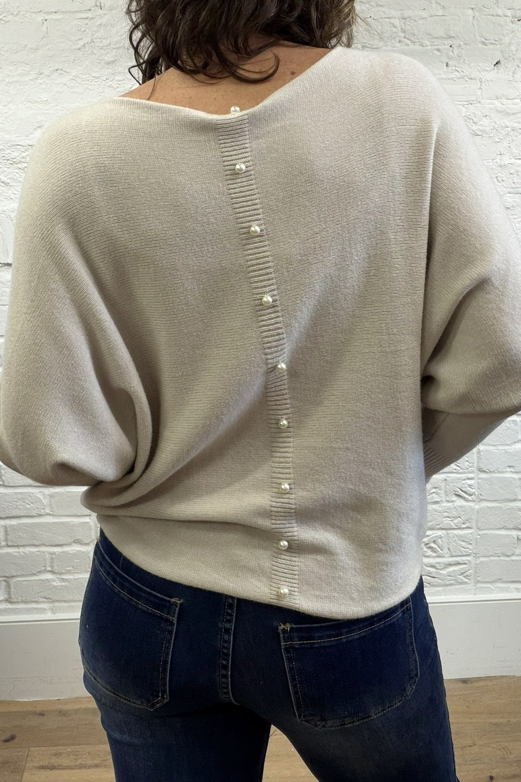The Papina Pearl Back Jumper