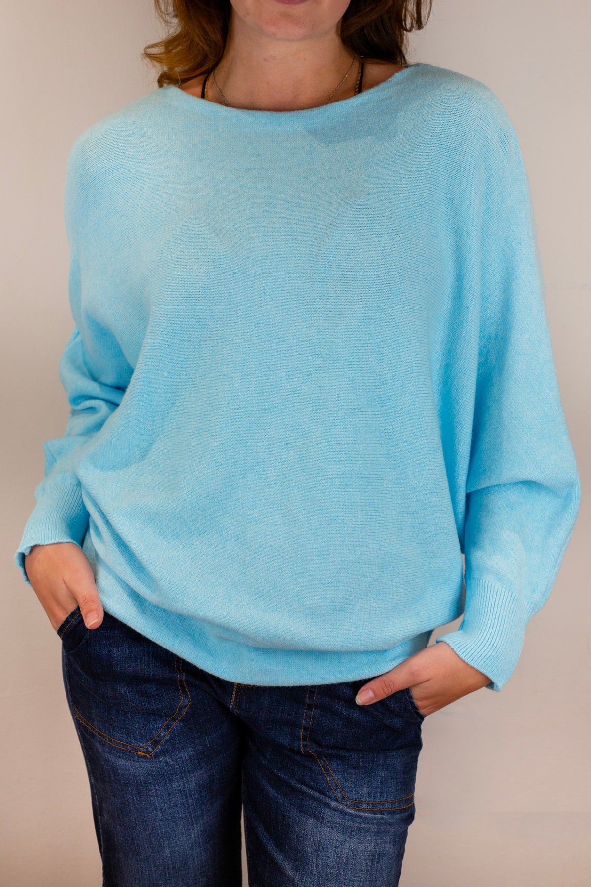 Pearl Back Batwing Jumper