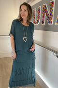 Silk Overlay Dress