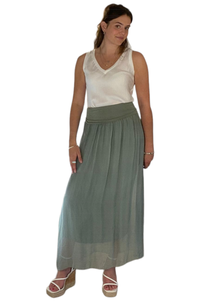 Silk Overlay Skirt (OS 8-16)