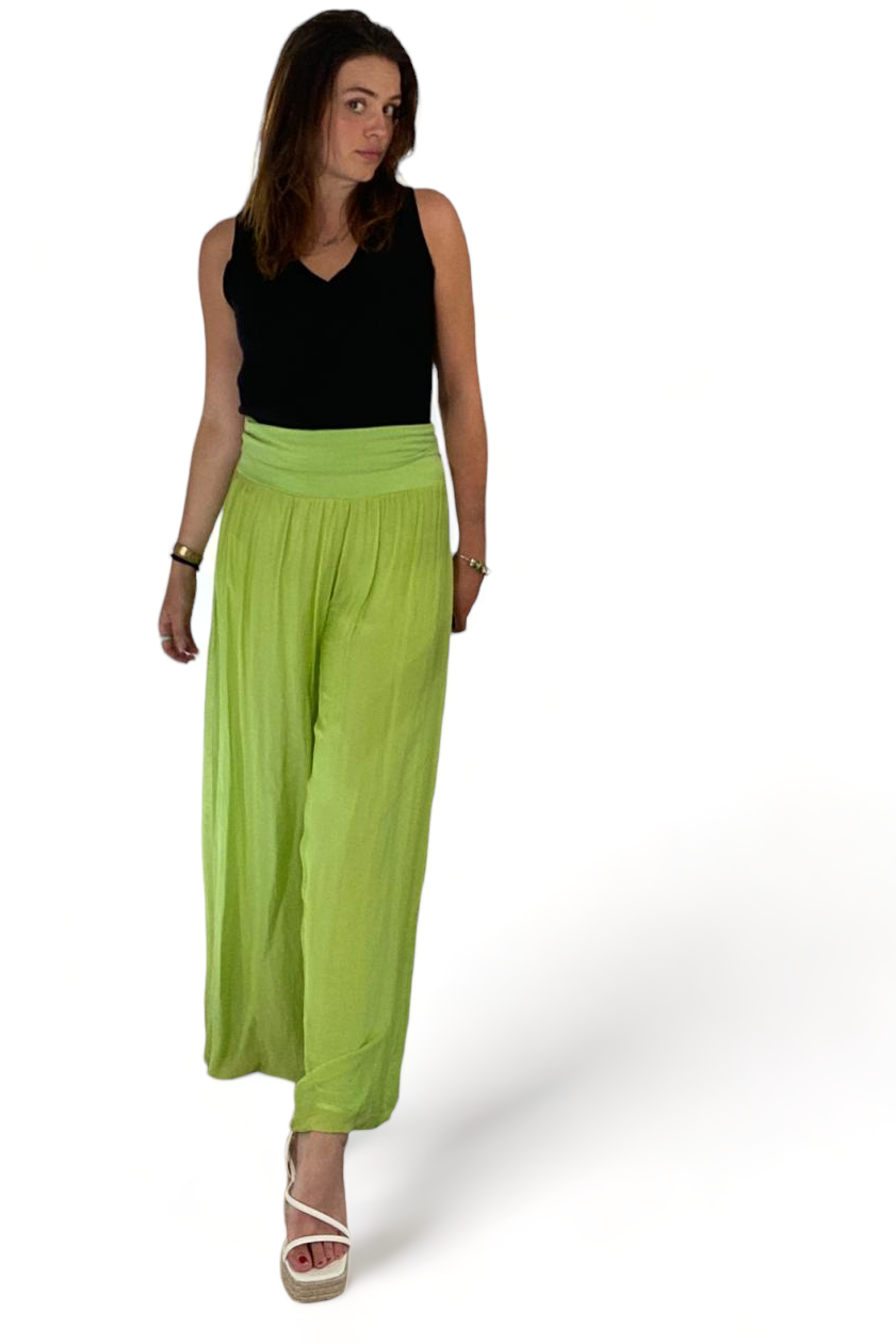 Silk Waistband Trousers