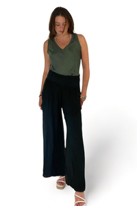 Silk Waistband Trousers