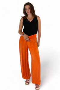 Silk Waistband Trousers