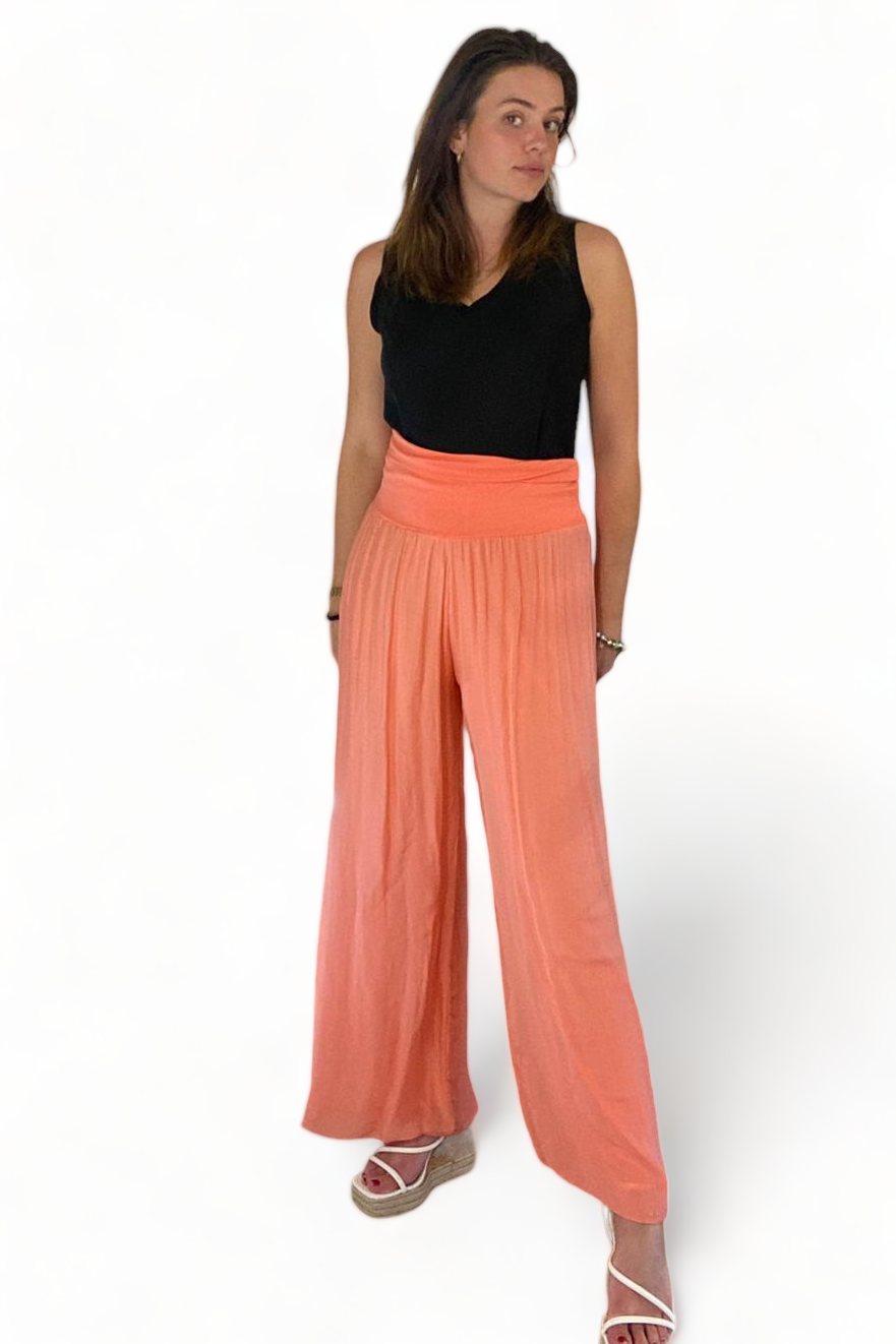 Silk Waistband Trousers