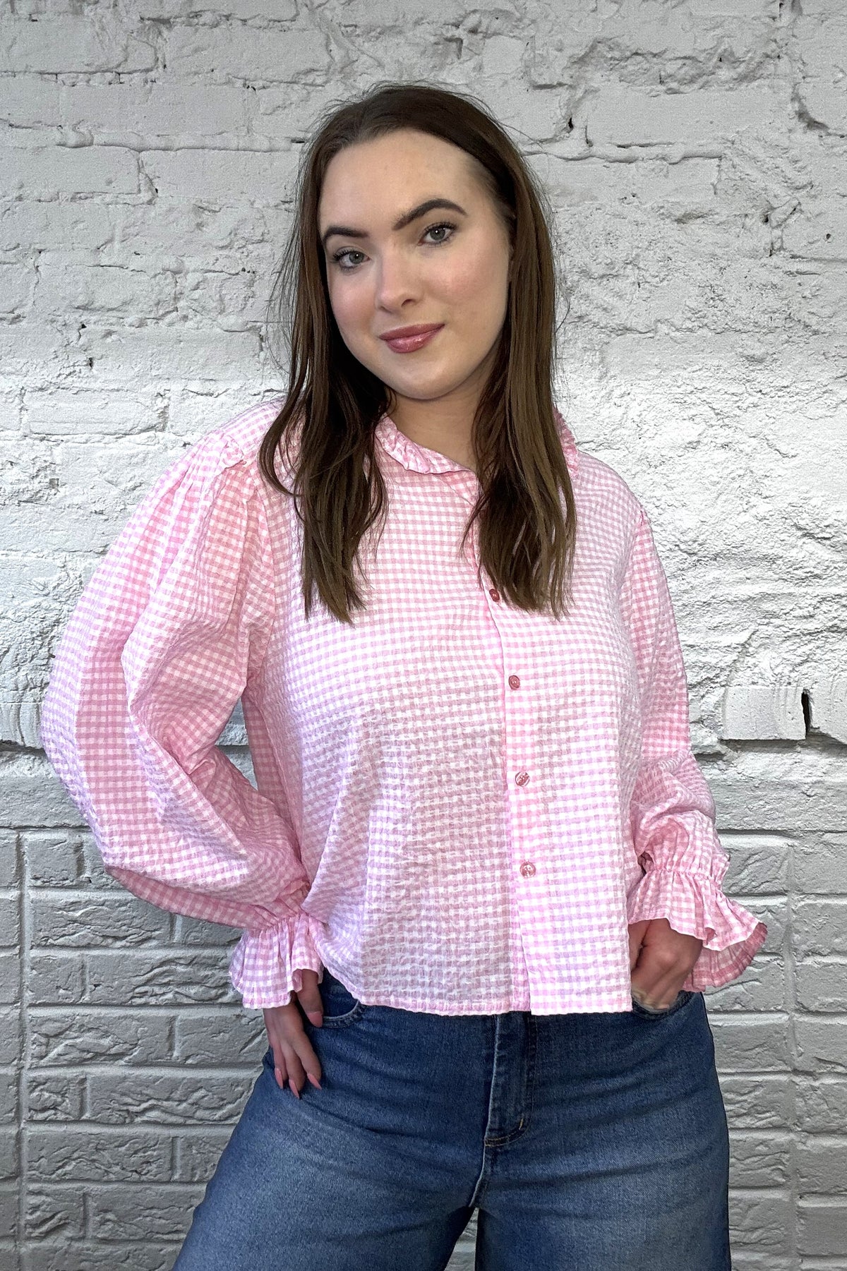 The Alice Gingham Blouse