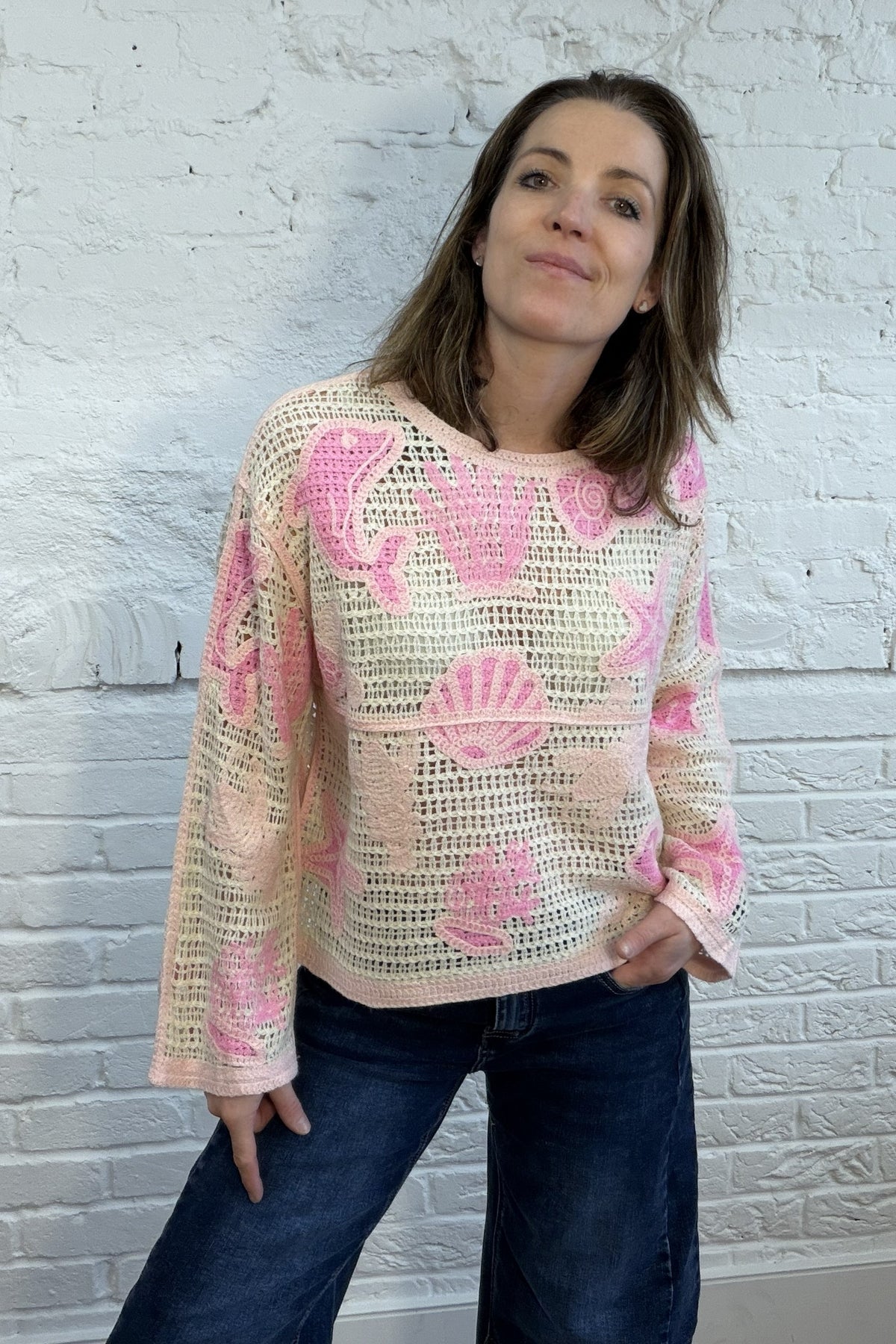 Marina Crochet Jumper