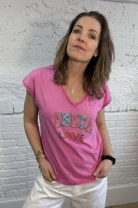 Ibiza Love Beaded Tee