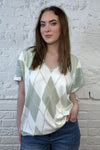 Nessa Diamond Knit Top