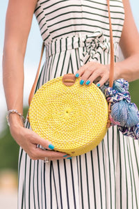 Round Rattan Bag